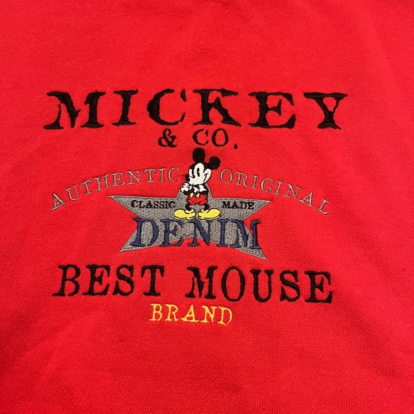 Vintage 90’s Disney Mickey & Co. Red Crewneck Sweatshirt - Picture 3 of 6